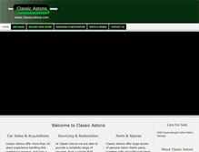 Tablet Screenshot of classicastons.com
